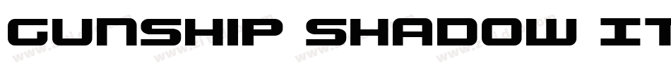 Gunship Shadow Ital字体转换